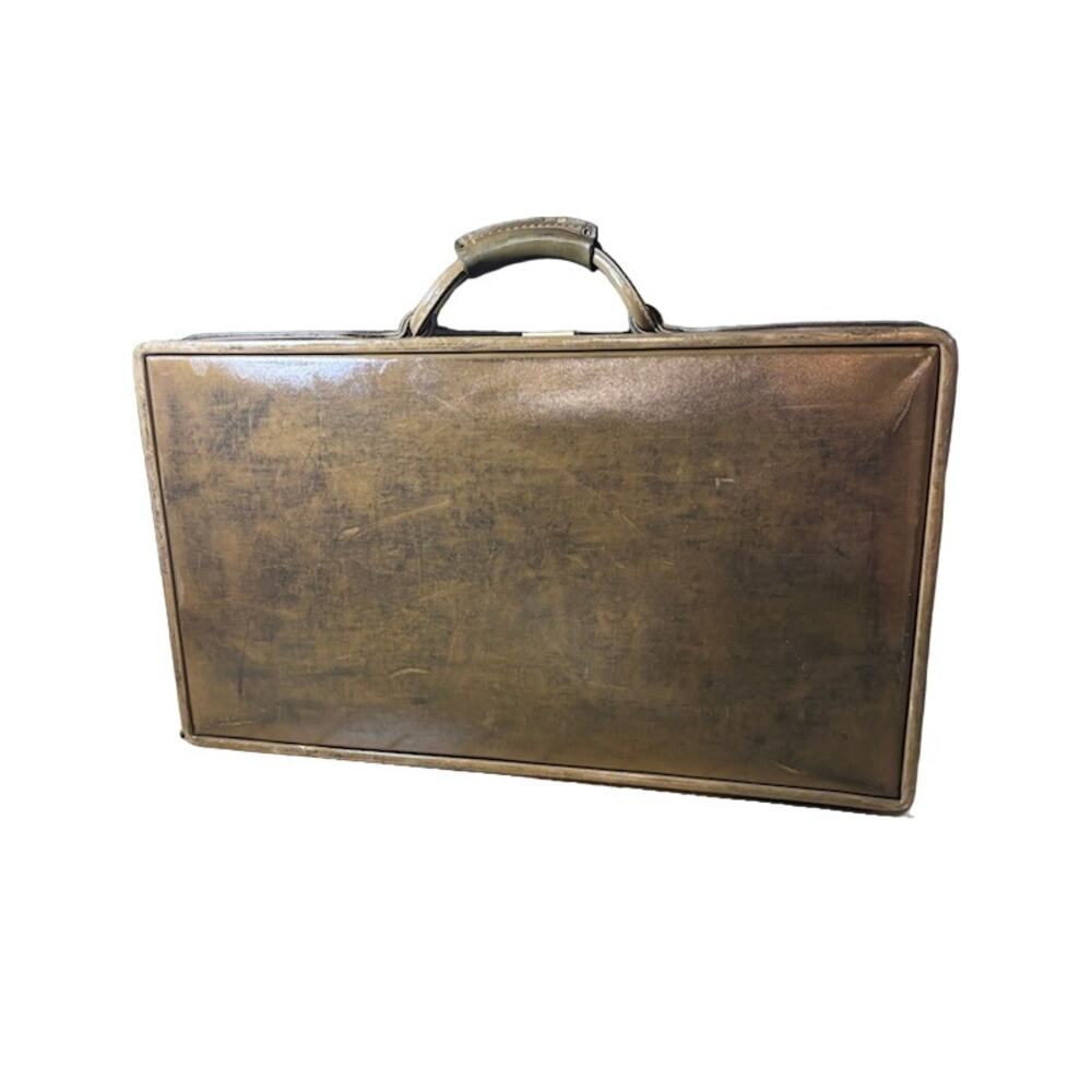 Hartmann Belting Brown Leather Briefcase Attache Vintage Carry On